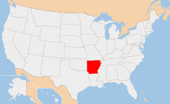 Arkansas 地图