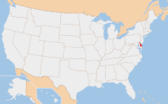 Delaware 地图