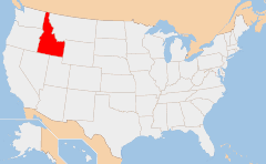 Idaho 地图