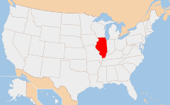 Illinois 地图
