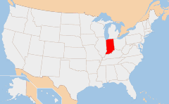 Indiana 地图