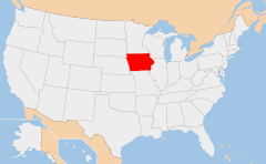 Iowa 地图