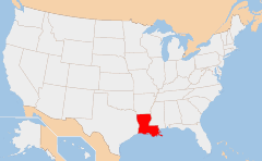 Louisiana 地图