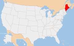 Maine 地图