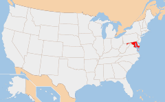 Maryland 地图