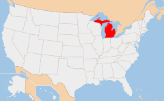 Michigan 地图