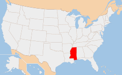 Mississippi 地图