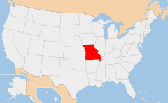 Missouri 地图