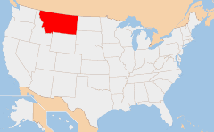 Montana 地图