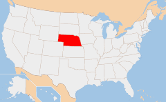 Nebraska 地图