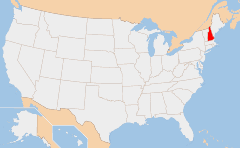 New Hampshire 地图
