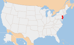 New Jersey 地图
