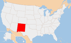 New Mexico 地图