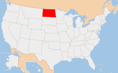 North Dakota 地图