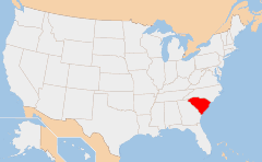 South Carolina 地图