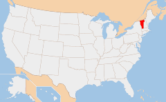 Vermont 地图