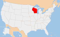 Wisconsin 地图